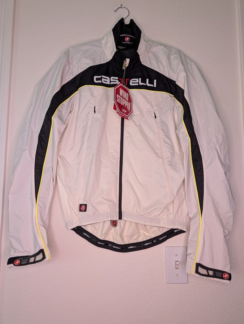 Castelli Rosso Corsa NWT Fusione Jacket L Windstopper Gore Shell Cycling Bike